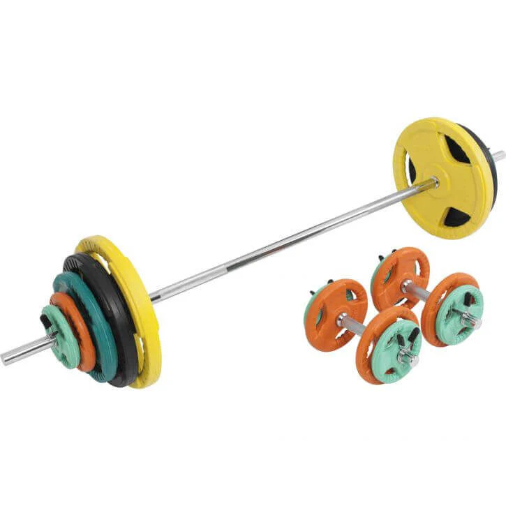 Levytankosarja 100 kg Tri Grip levypainoilla - Image 5