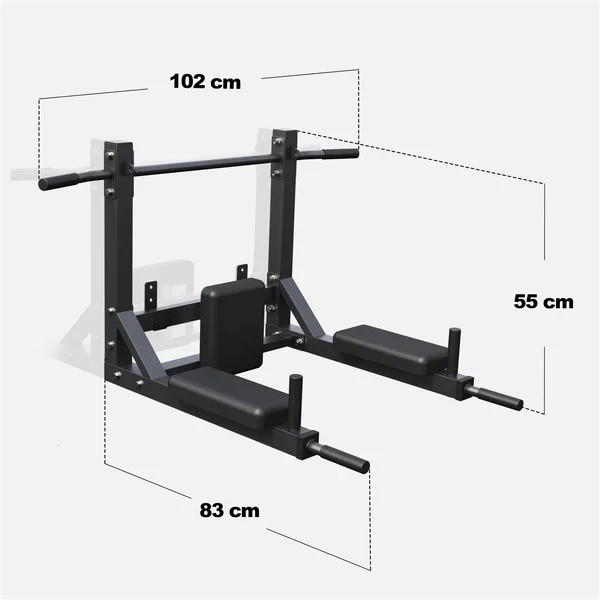 4-In-1 leuanvetotanko ja dippiteline seinään - Image 6