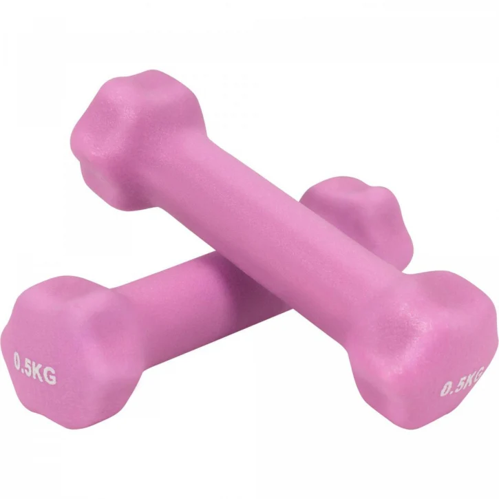 Aerobic hexagon-käsipainosetti 1–10 kg neopreenipinnoitteella - Image 3