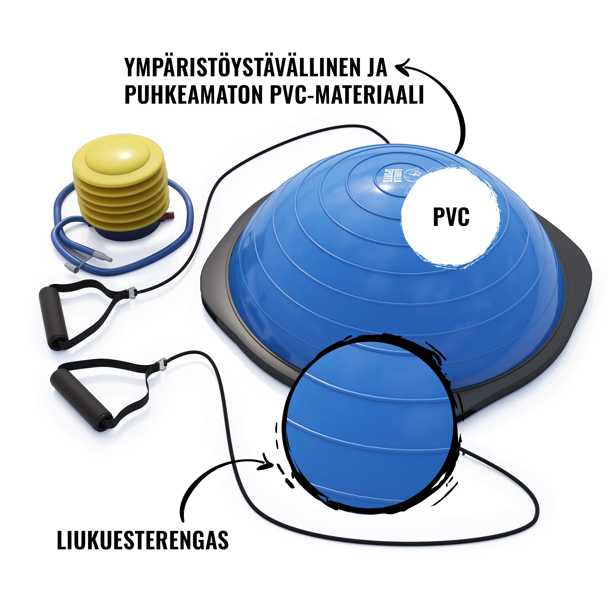 Bosu-pallo / Balance Trainer 52 cm - Image 7