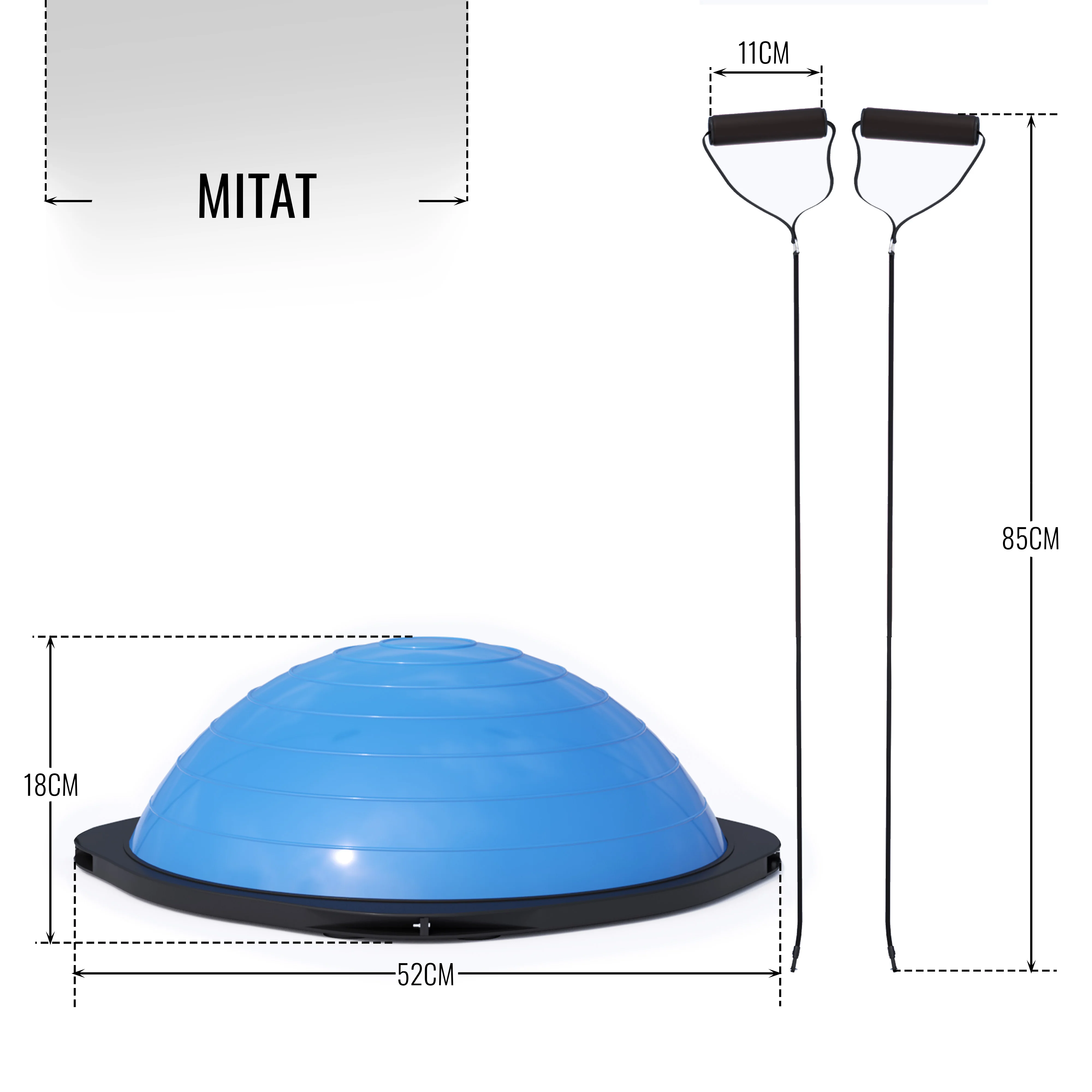 Bosu-pallo / Balance Trainer 52 cm - Image 9