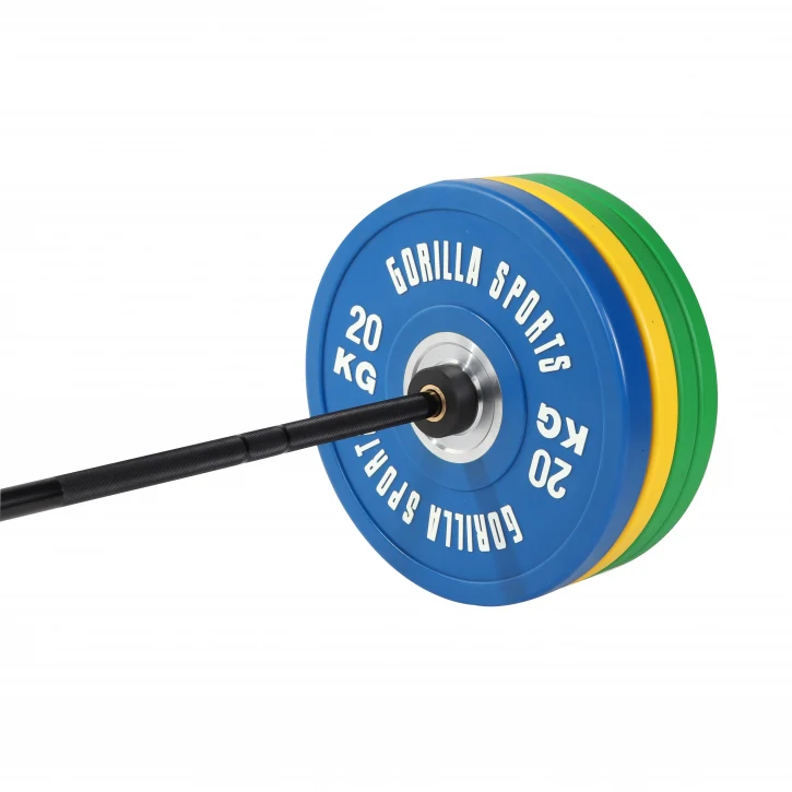 Bumper Plate levytankosarja 140 kg mustalla tangolla - Image 5