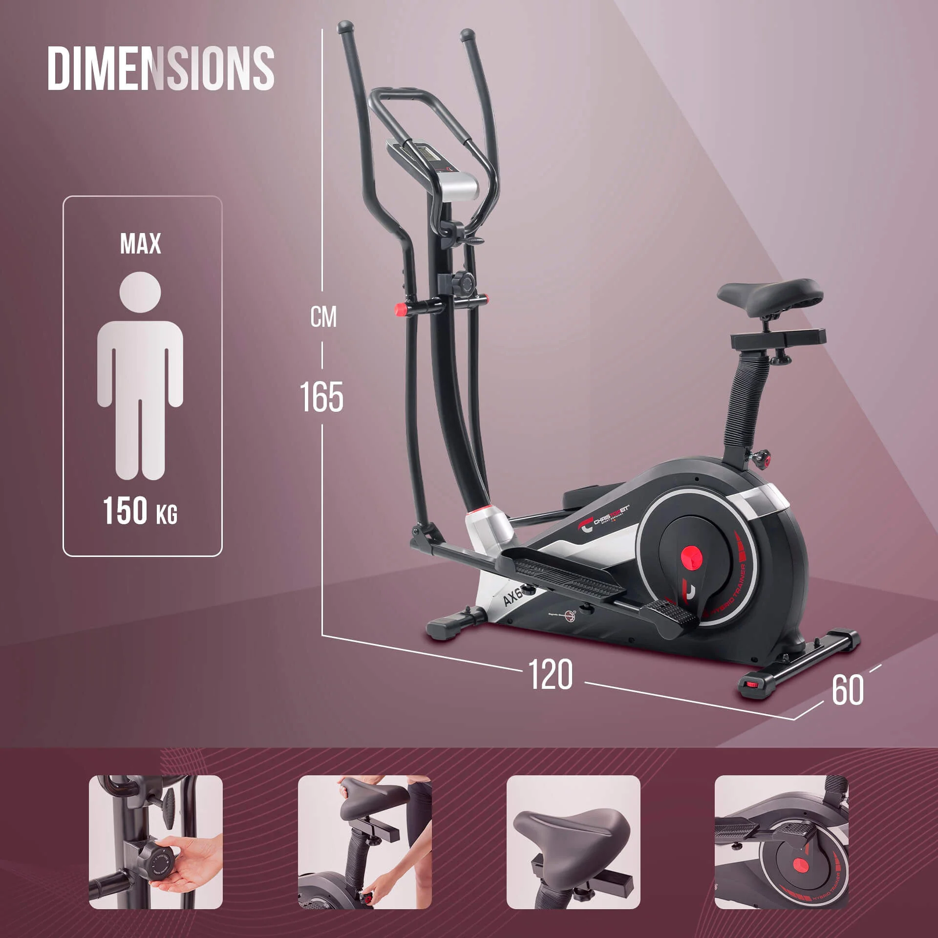 Christopeit Sport Hybridikuntolaite AX 6500 - Image 16