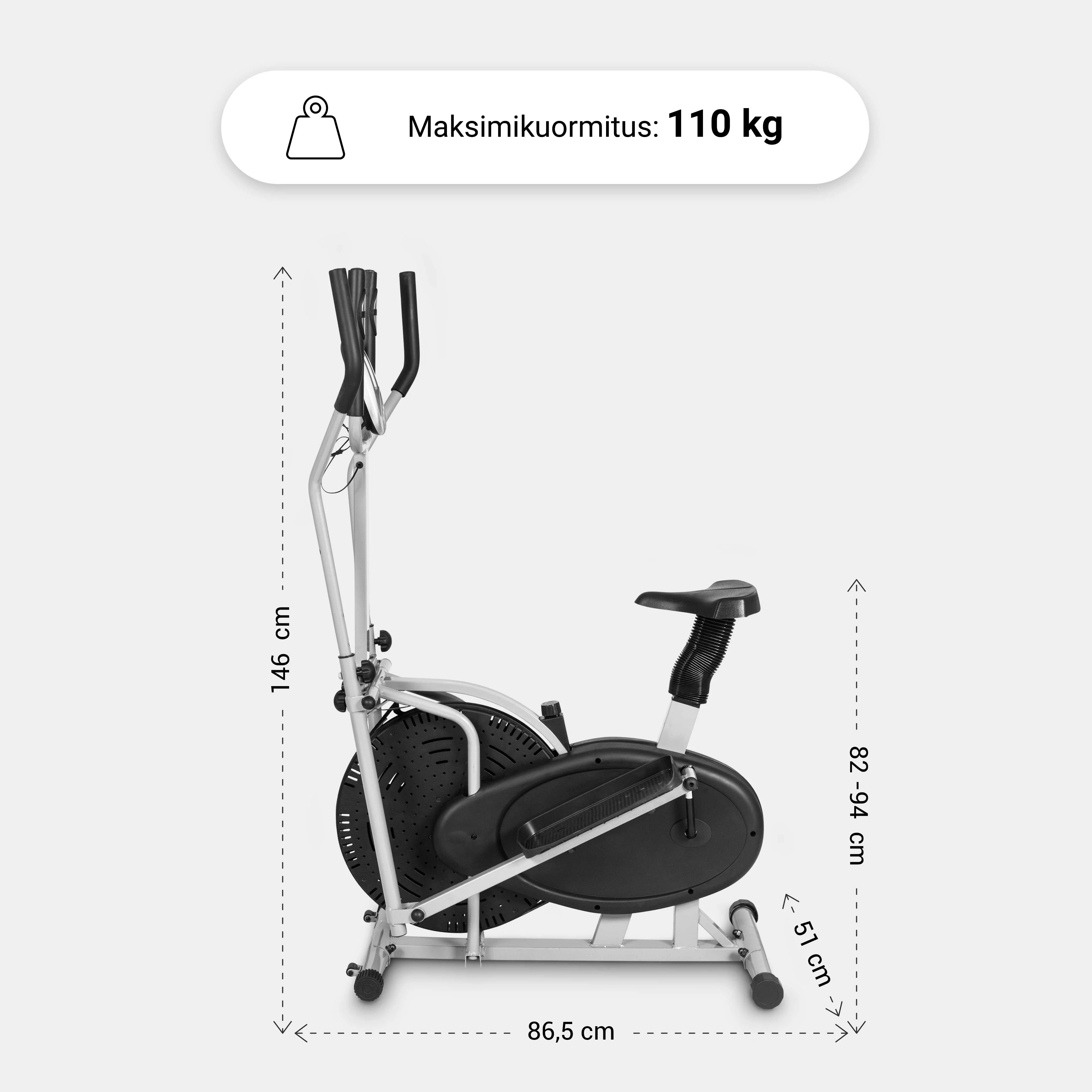 Crosstrainer satulalla, kahvoilla ja ajotietokoneella - Image 3