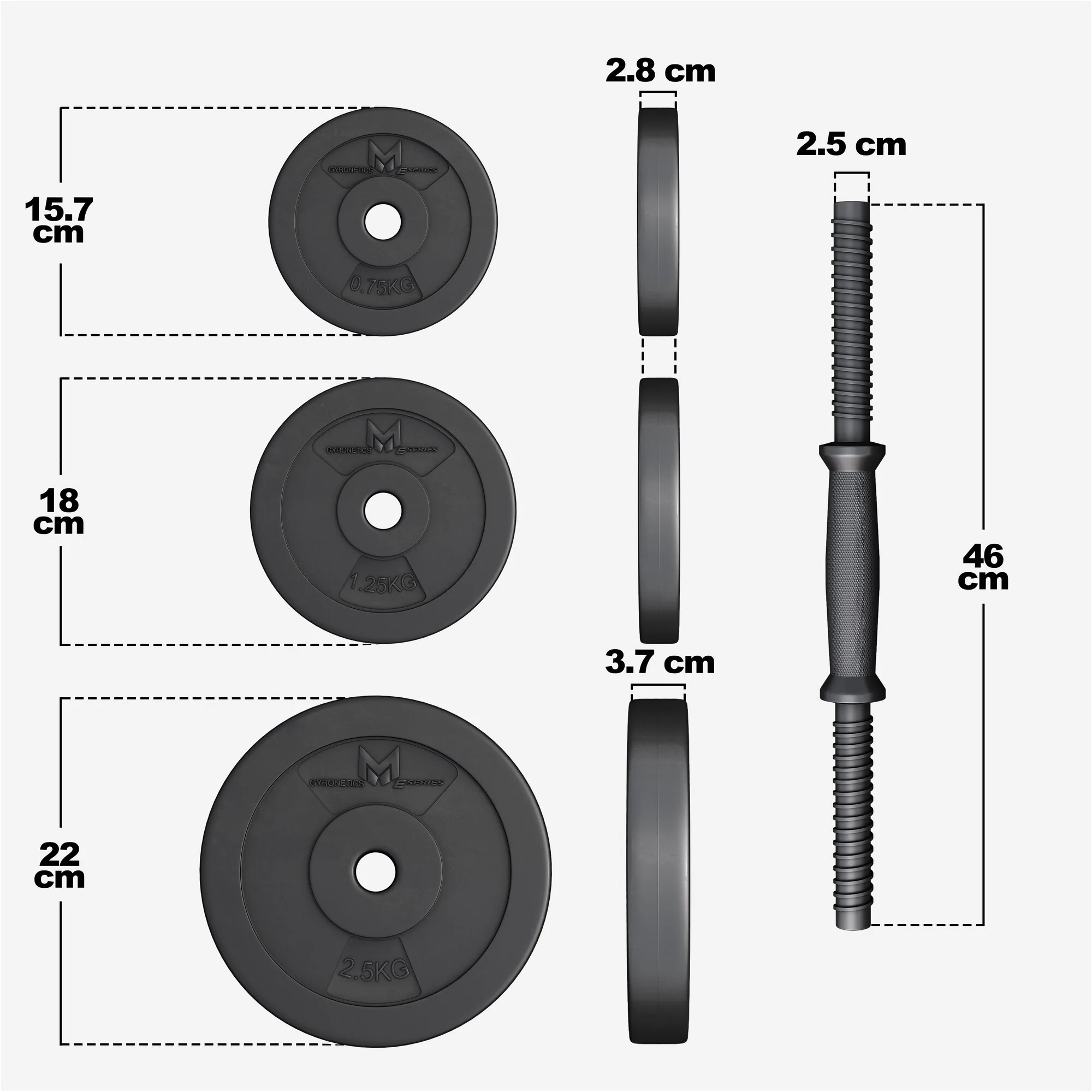 Säädettävä käsipainosarja 30 kg - Image 7