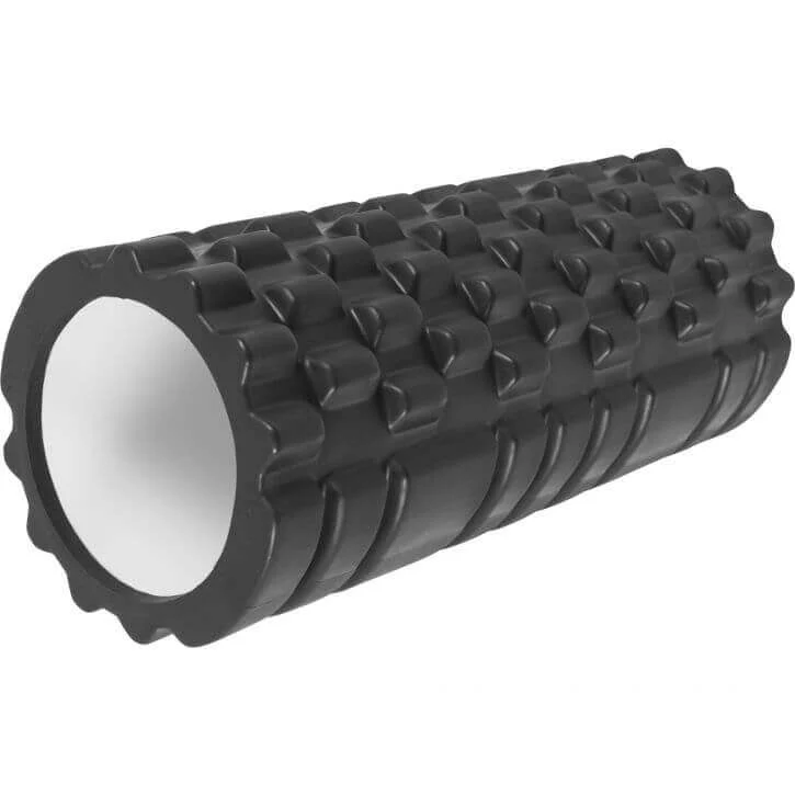Foam Roller 2.0 hierontarulla 32 x 14 cm musta