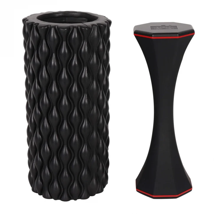 3-In-1 tärisevä foam roller 30 x 10 cm, musta - Image 5