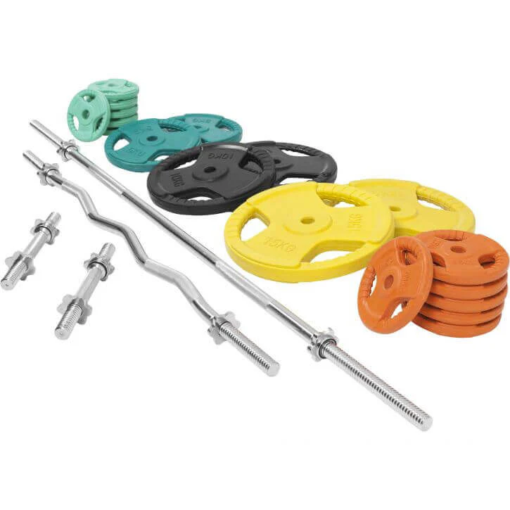 Levytankosarja 105 kg Tri Grip levypainoilla - Image 4