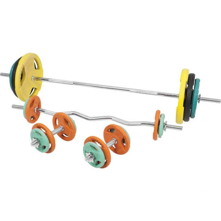 Levytankosarja 105 kg Tri Grip levypainoilla - Image 5