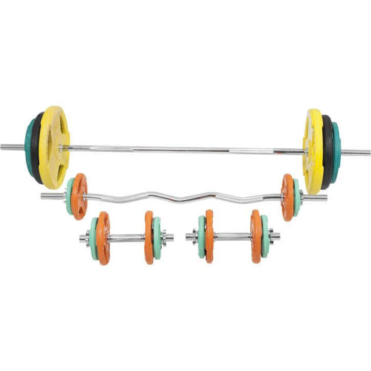 Levytankosarja 105 kg Tri Grip levypainoilla - Image 6