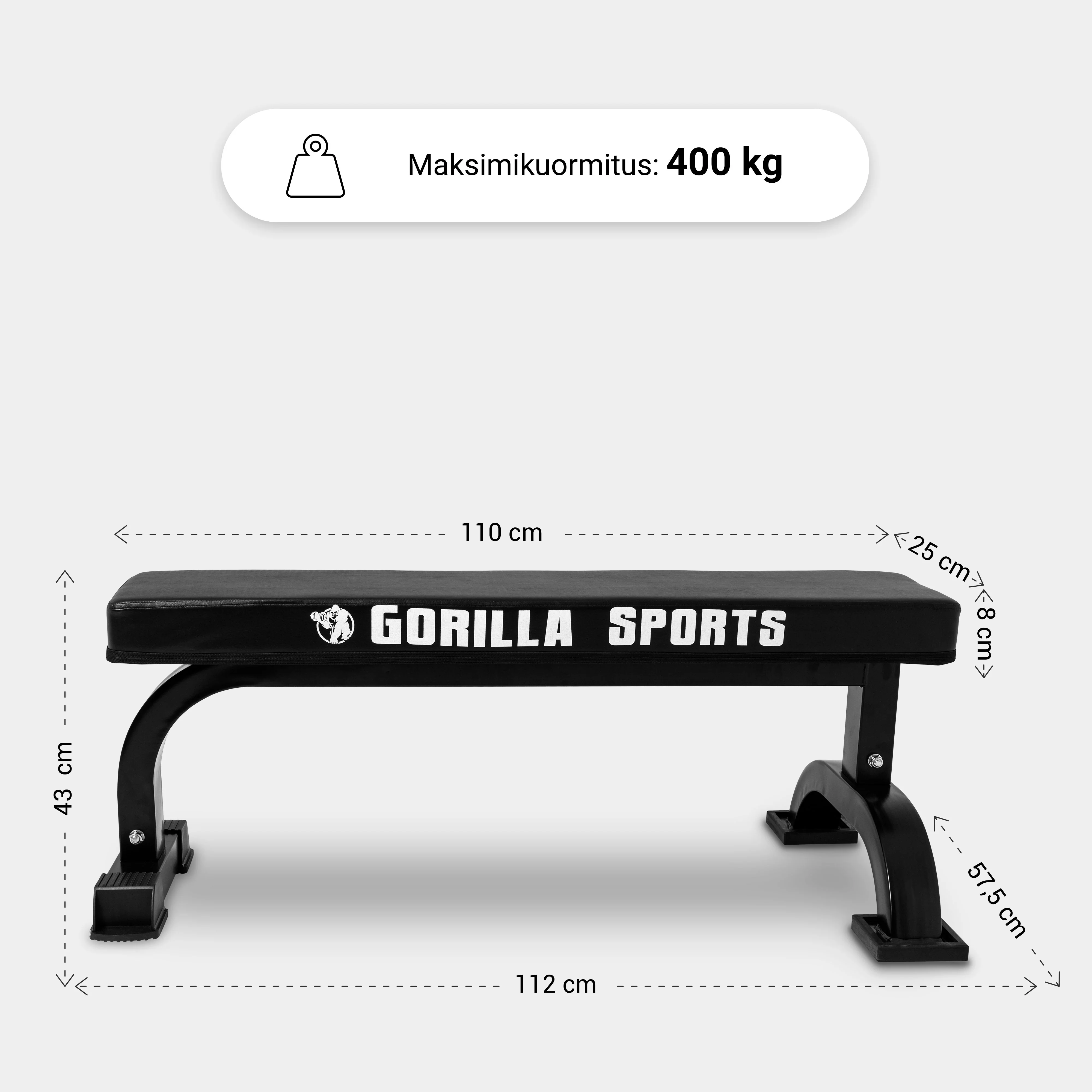 Heavy Duty tasapenkki max 400 kg, musta - Image 6