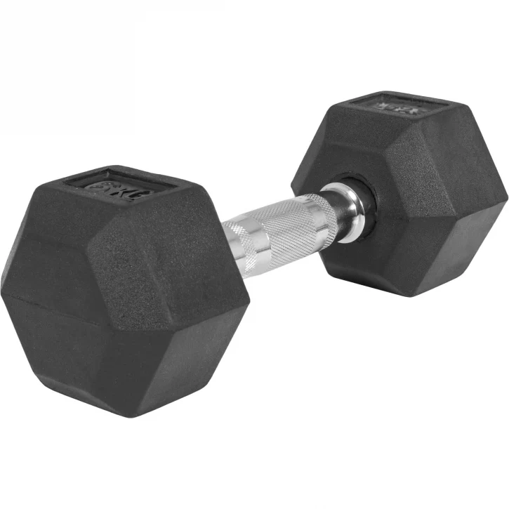Hexagon- käsipaino 2,5-25kg, kumipinnoitettu valurauta (pikatoimitus) - Image 5