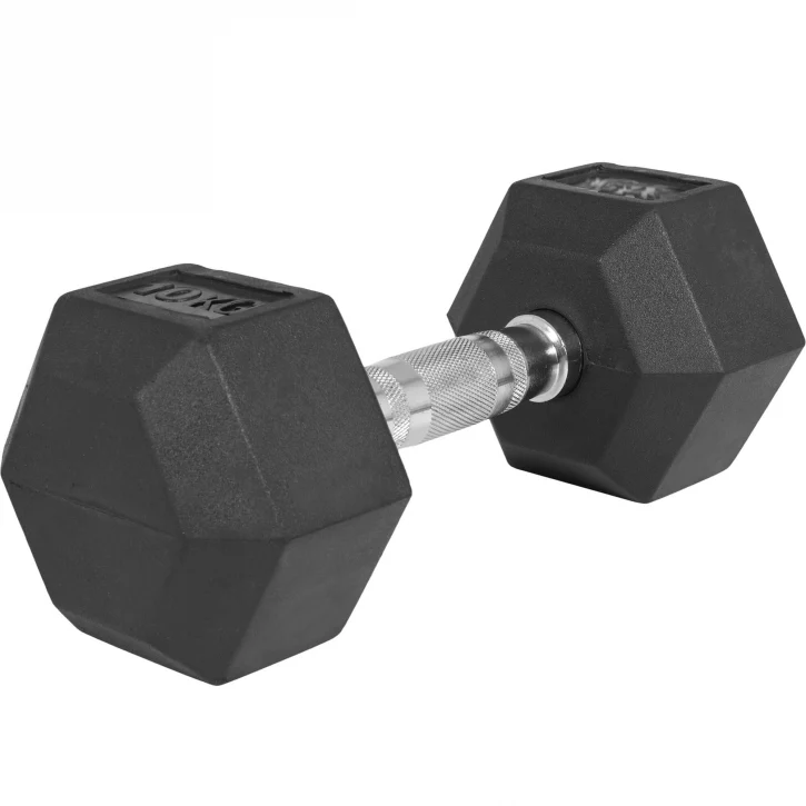 Hexagon- käsipaino 2,5-25kg, kumipinnoitettu valurauta (pikatoimitus) - Image 7