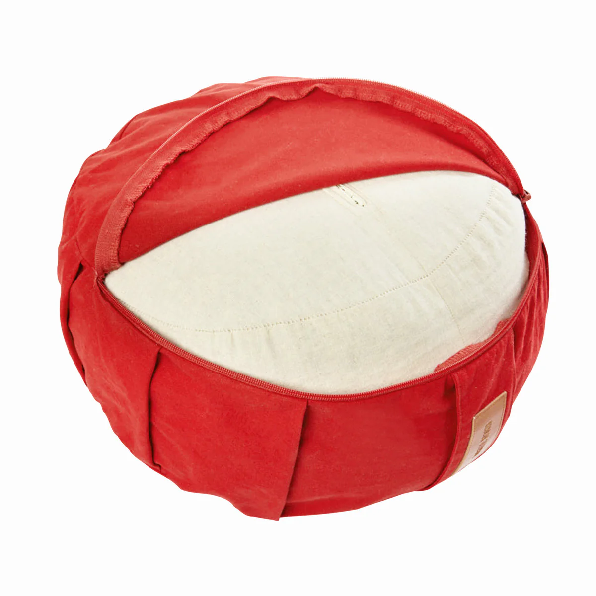 Puuvillainen joogatyyny 34 x 18 cm, Punainen - Image 4