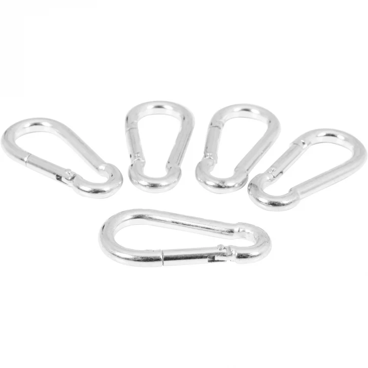 Karbiinihakaset 7 cm kromattua terästä, 5 kpl - Image 3