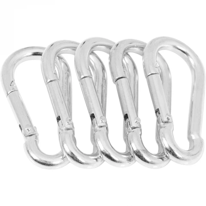 Karbiinihakaset 7 cm kromattua terästä, 5 kpl - Image 6