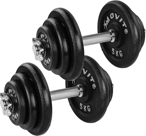 Käsipainosarja 20–60 kg valurautalevyillä ja 30 mm tangoilla - Image 10