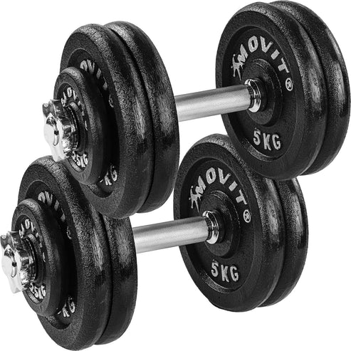 Käsipainosarja 20–60 kg valurautalevyillä ja 30 mm tangoilla - Image 11
