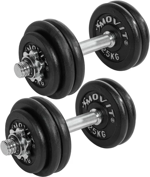 Käsipainosarja 20–60 kg valurautalevyillä ja 30 mm tangoilla - Image 9
