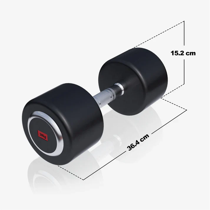 Pro kiinteä kumipinnoitettu käsipaino 2,5–50 kg - Image 36