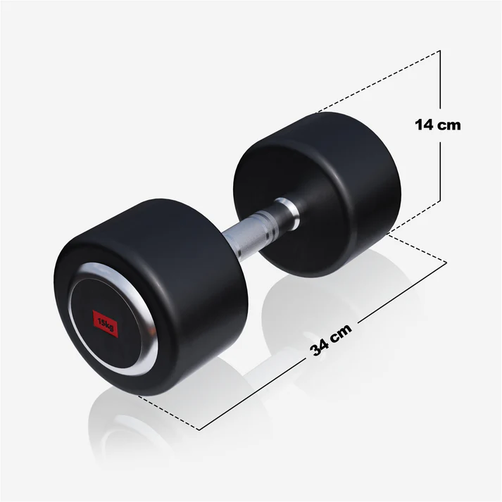 Pro kiinteä kumipinnoitettu käsipaino 2,5–50 kg - Image 37