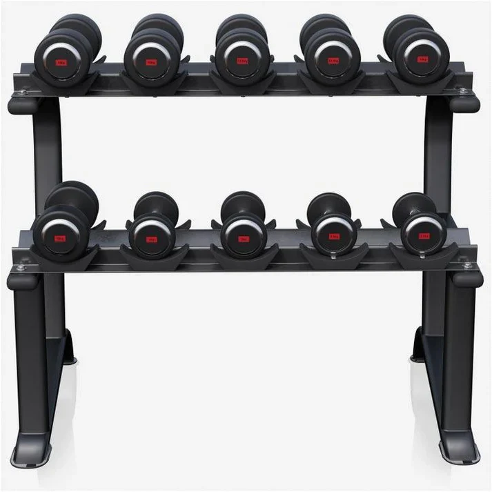 Kiinteä käsipainosetti 90 kg telineellä - Image 3