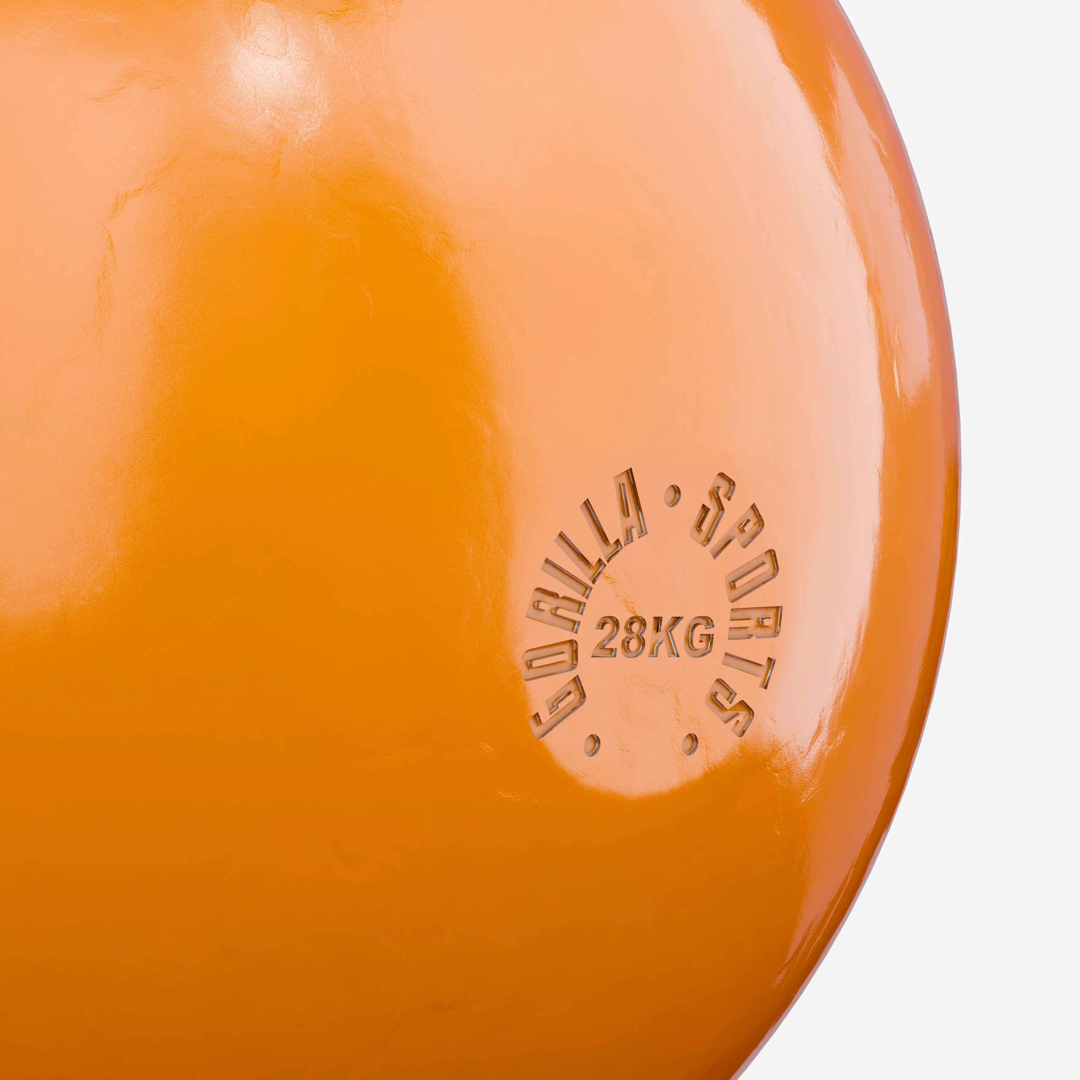 Kisakahvakuula 28 kg, oranssi, valettu teräs - Image 3