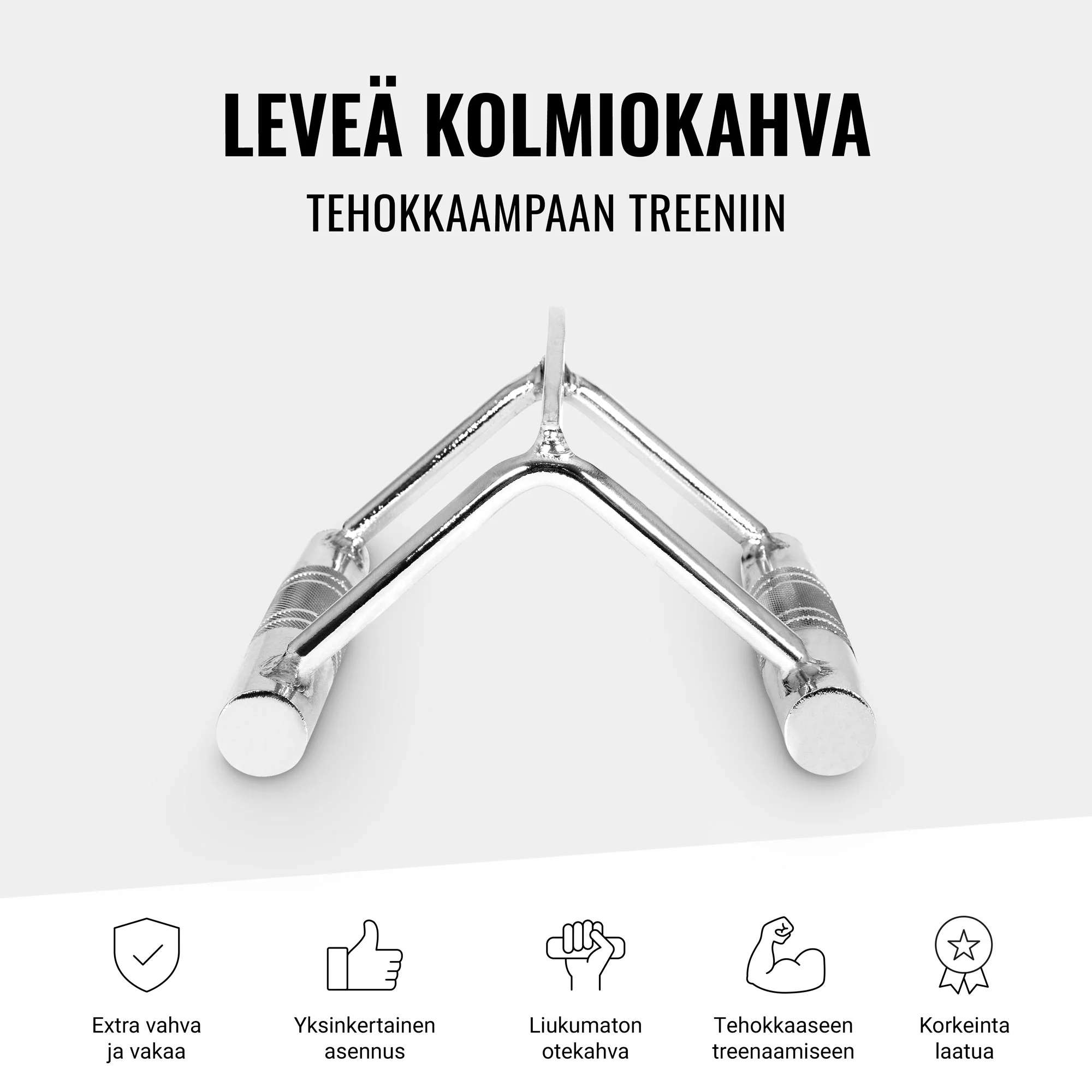 Leveä V-kahva taljaan 18,5 cm - Image 5