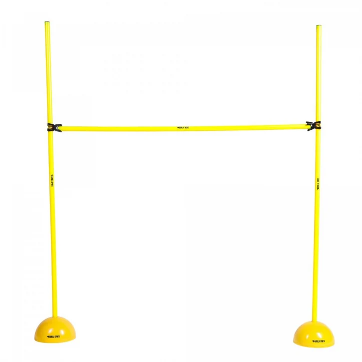 Korkeussäädettävä hyppyeste 10,5–150 cm, keltainen
