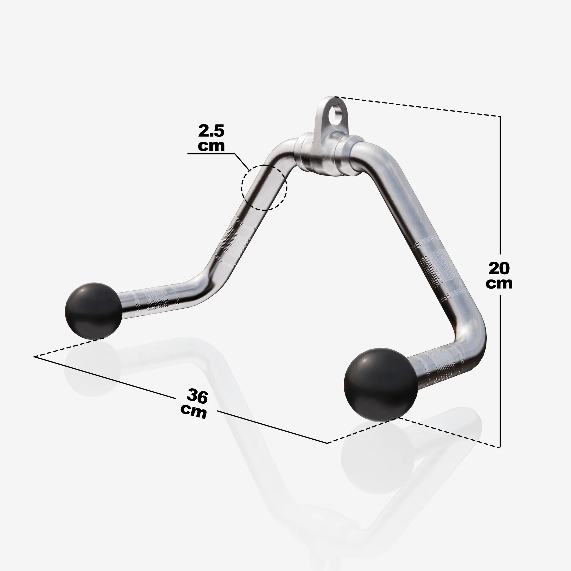 Kumipäinen soutukahva taljaan 30 cm - Image 3
