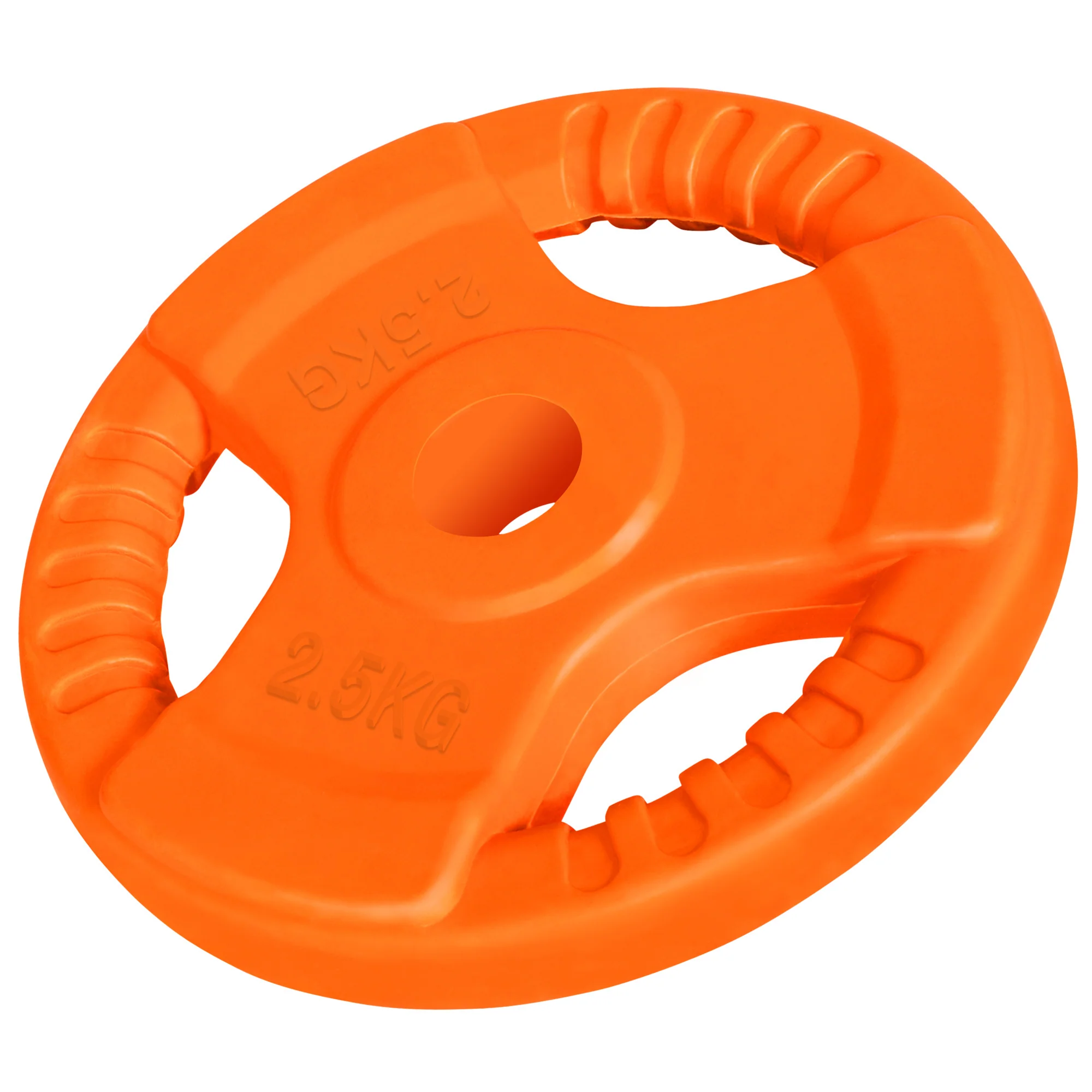 Kumipinnoitteinen levypaino otekahvoilla 2,5 kg 30 mm