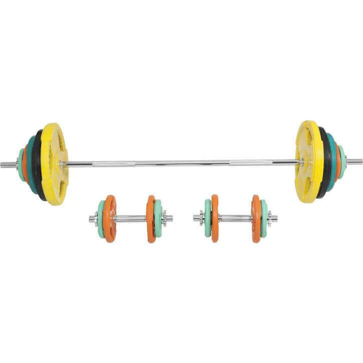Kumipinnoitteinen levytankosarja 100 kg 30 mm - Image 5