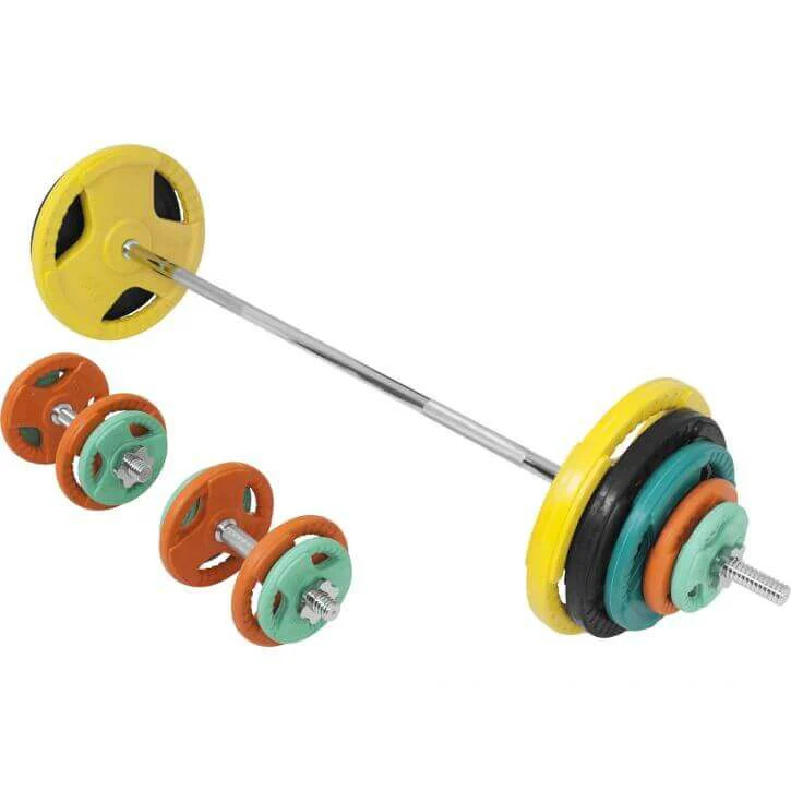 Kumipinnoitteinen levytankosarja 100 kg 30 mm - Image 6