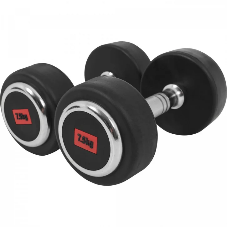 Kumipinnoitettu käsipainosetti 325 kg telineellä - Image 6