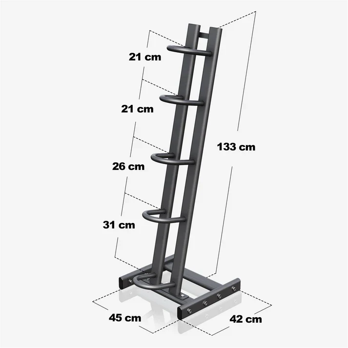 Kuntopalloteline 5 pallolle 129 cm - Image 4