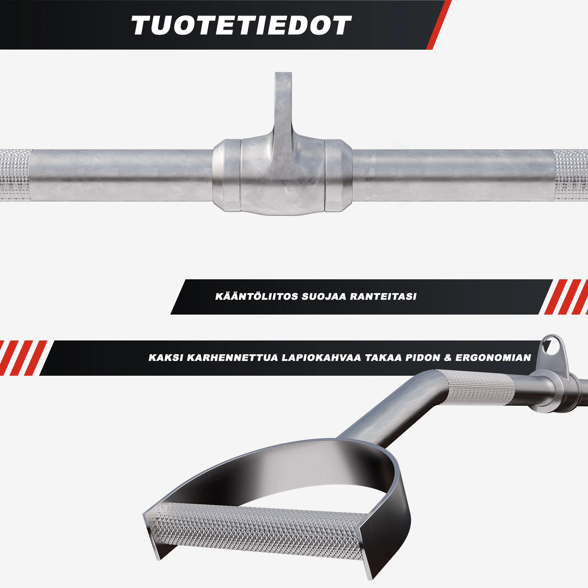 Lapiokahvatanko taljaan 93 cm - Image 7