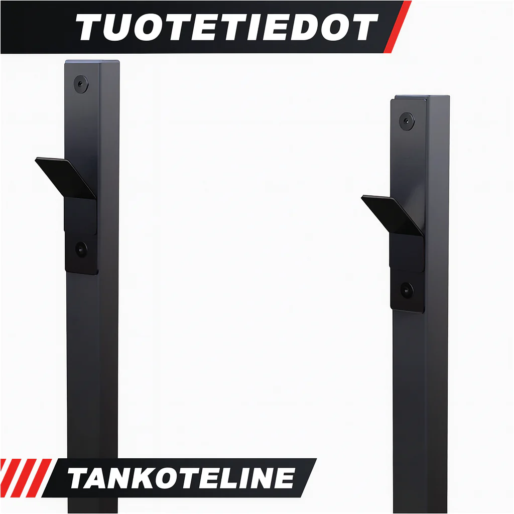 Leveä painonnostopenkki 250 kg, musta - Image 5