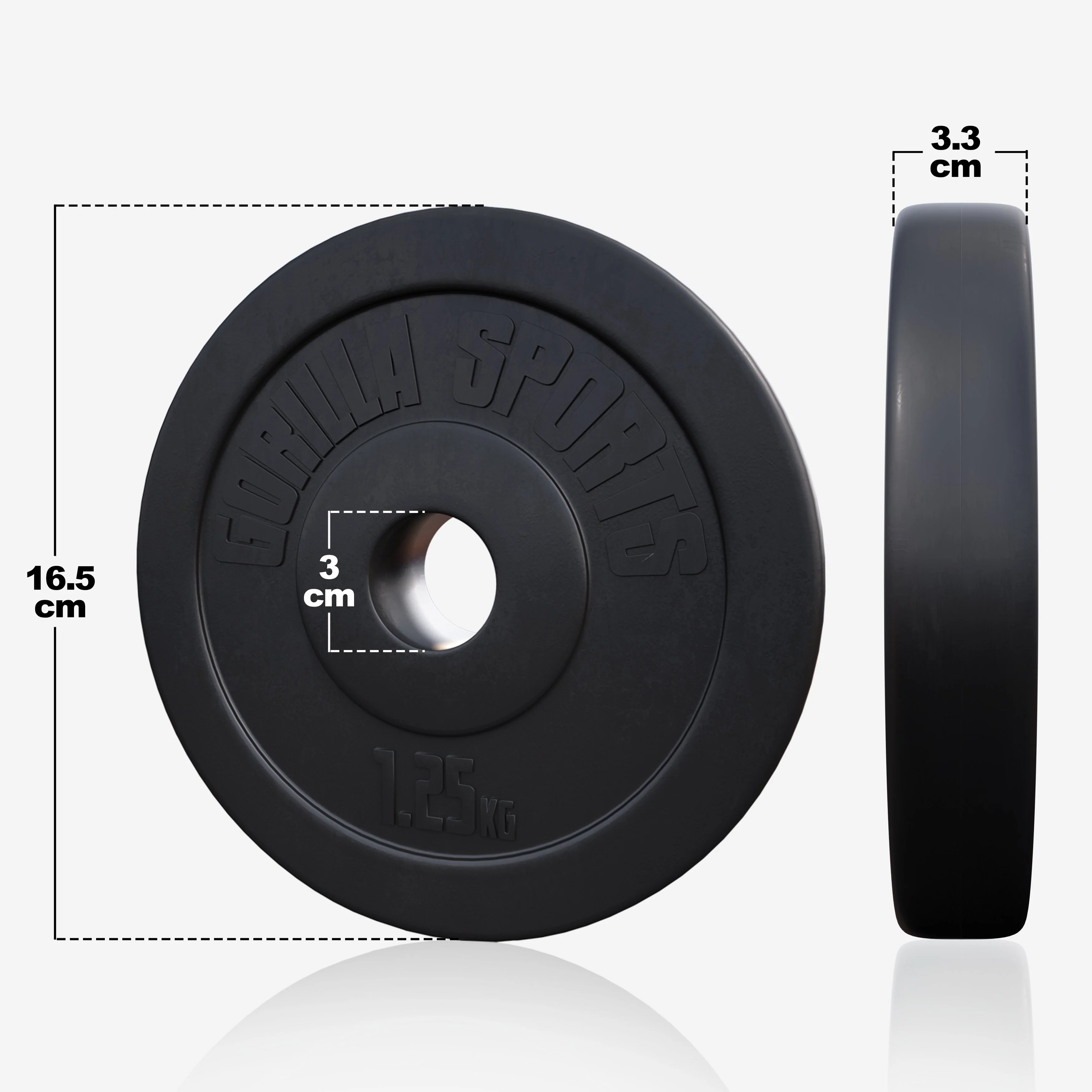 Vinyylipäällysteinen levypaino 1,25 kg 30 mm - Image 3