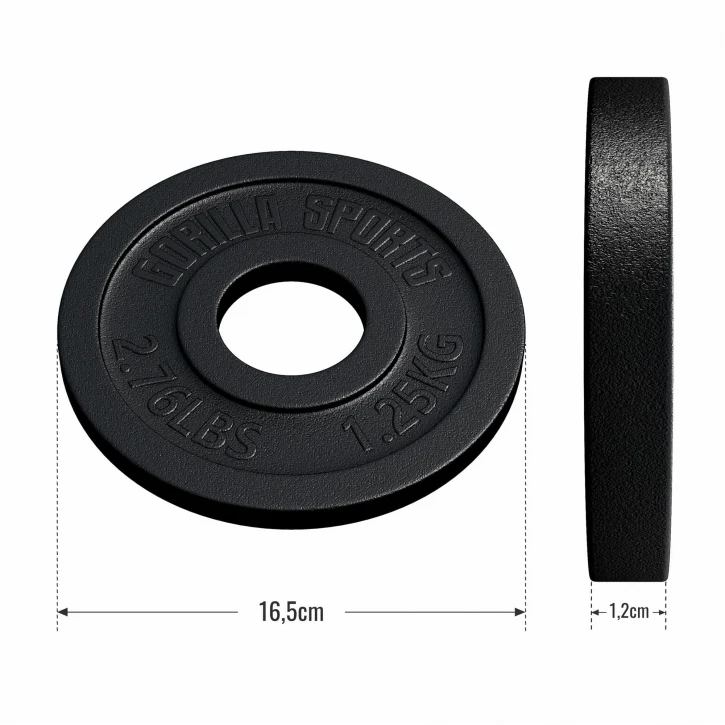 Valurautainen levypaino 1,25 kg 50 mm - Image 2