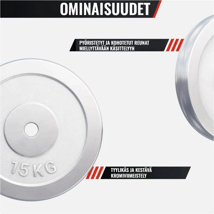 Kromattu levypaino 15 kg 30 mm - Image 4