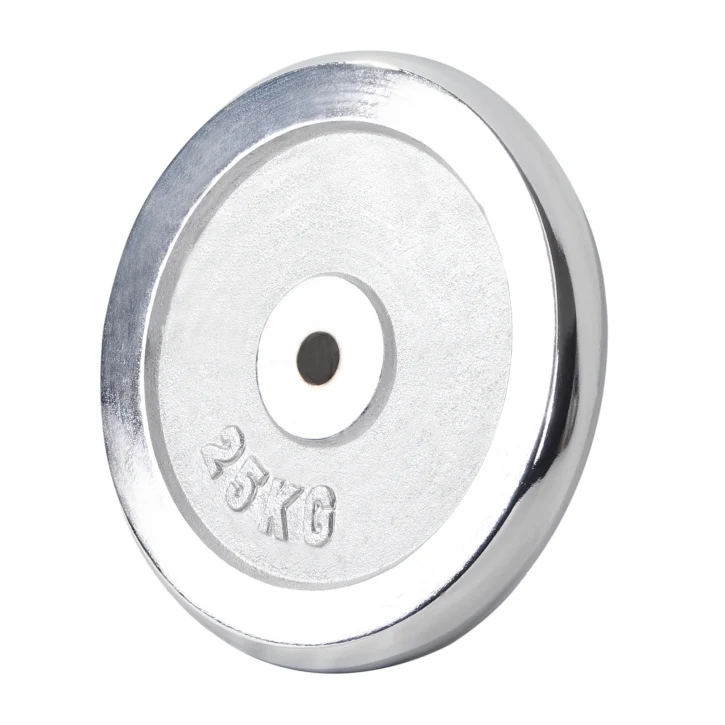 Kromipäällysteinen levypaino 25 kg 30 mm