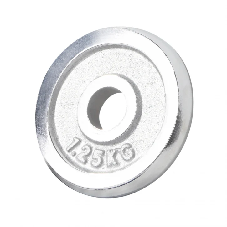 Kromatut levypainot 30 mm 27,5 kg setti - Image 4