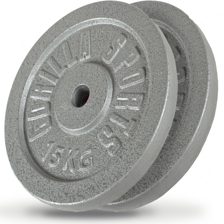 Valurautaiset levypainot 2 x 15 kg 30 mm