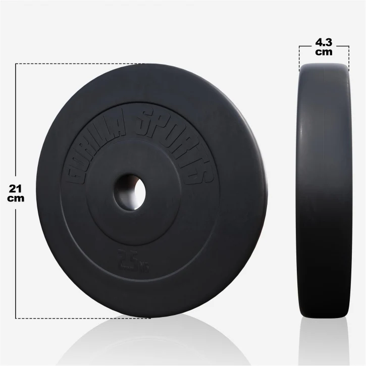 Vinyylinen levytankosarja 100 kg tangolla ja käsipainoilla - Image 6