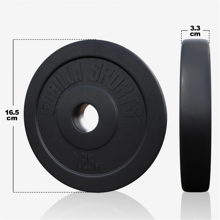 Vinyylinen levytankosarja 100 kg tangolla ja käsipainoilla - Image 7