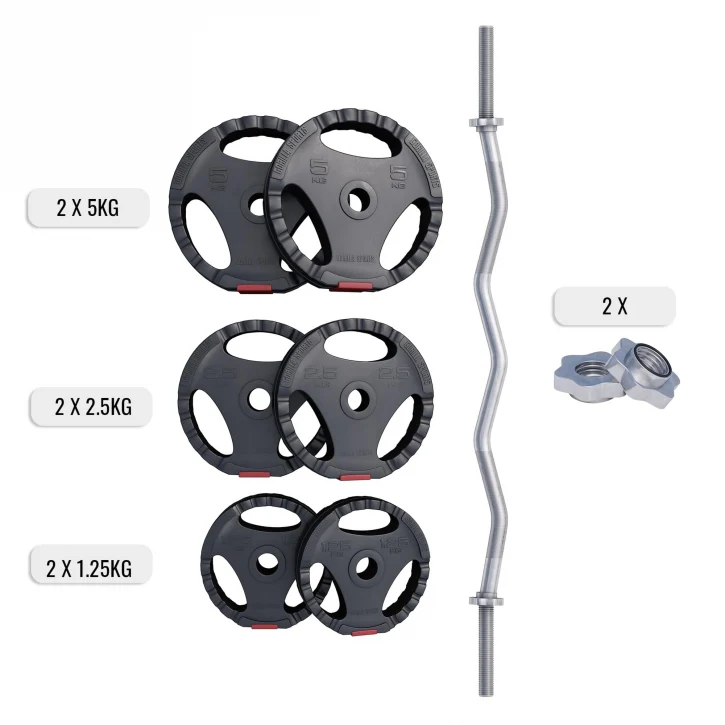 Vinyyli Tri Grip levytankosarja 25 kg - Image 2