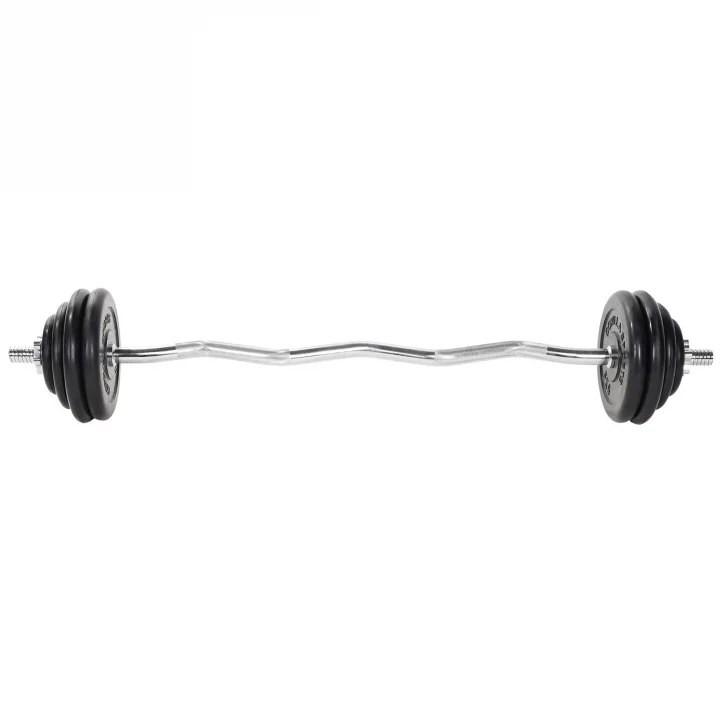 EZ-levytankosarja 35 kg kumipinnoitetuilla levyillä - Image 2