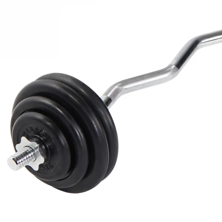 EZ-levytankosarja 35 kg kumipinnoitetuilla levyillä - Image 3