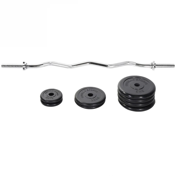 EZ-levytankosarja 35 kg kumipinnoitetuilla levyillä - Image 4