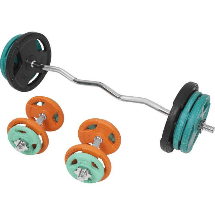 Levytankosarja 70 kg EZ-tangolla ja käsipainotangoilla - Image 5